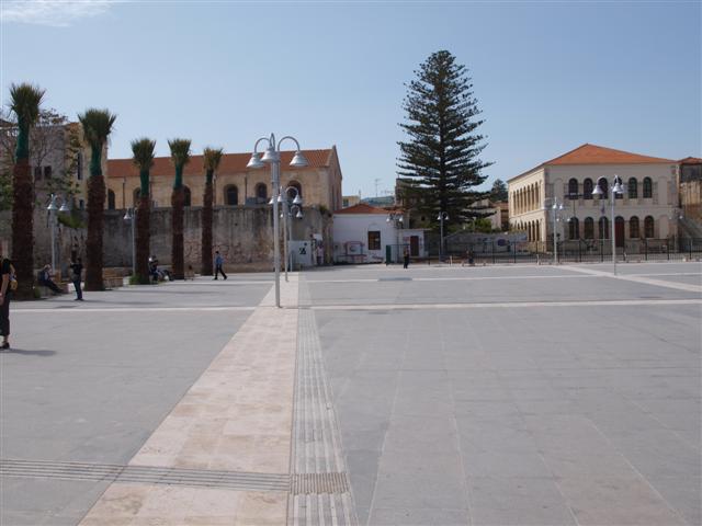 Η πλατεία στην περιοχή του 1ου Δημοτικού Σχολείου